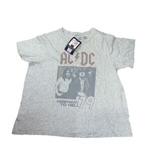 NWT AC/DC Rock Band Highway to to Hell Women's Graphic Tee XXL